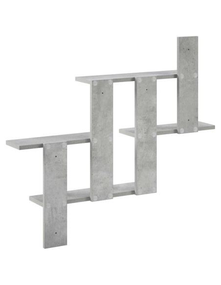 Scaffale da parete Grigio Cemento 85 x 13,5 x 73,5 cm