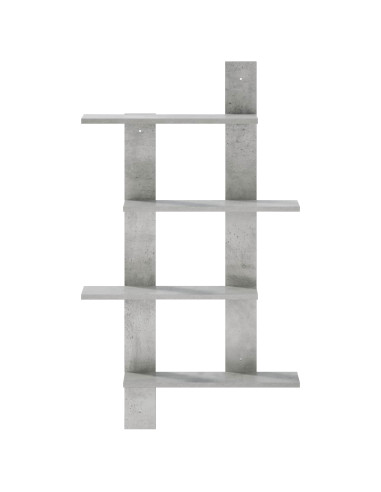 Scaffale da parete Grigio Cemento 61 x 13,5 x 105 cm