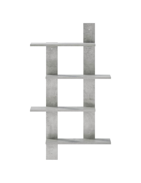 Scaffale da parete Grigio Cemento 61 x 13,5 x 105 cm