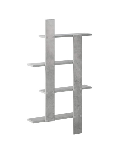 Scaffale da parete Grigio Cemento 61 x 13,5 x 105 cm