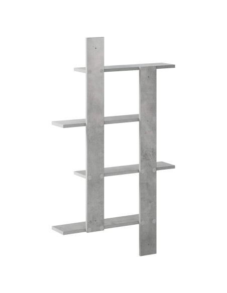 Scaffale da parete Grigio Cemento 61 x 13,5 x 105 cm