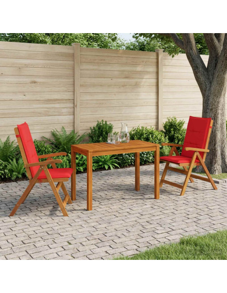 Set da pranzo da giardino 3 pezzi 3 pz Naturale