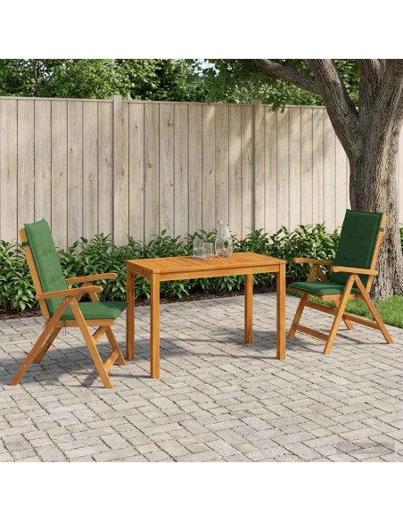 Set da pranzo da giardino 3 pezzi 3 pz Naturale