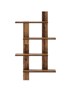 Scaffale da parete Legno di quercia 61 x 13,5 x 105 cm 2