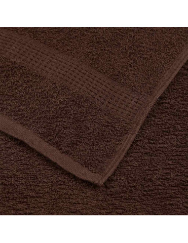 Asciugamani FROGN 10 pz Marrone 50x100 cm 360 g/m²