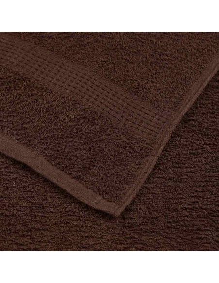 Asciugamani FROGN 10 pz Marrone 50x100 cm 360 g/m²