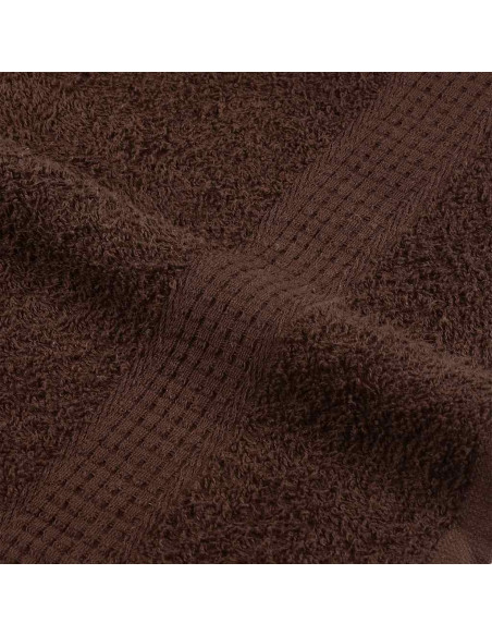 Asciugamani FROGN 10 pz Marrone 50x100 cm 360 g/m²