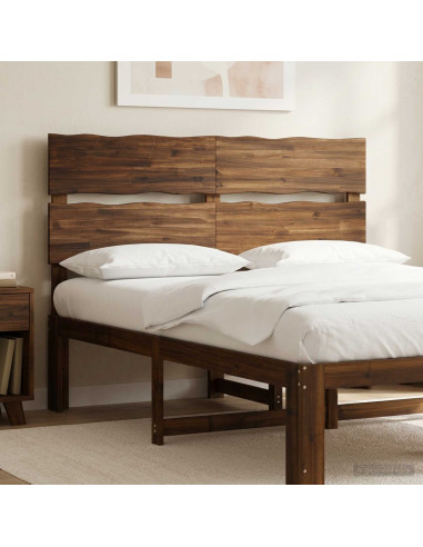 Testiera con bordo vivo ROSTOCK Marrone Scuro 120 cm