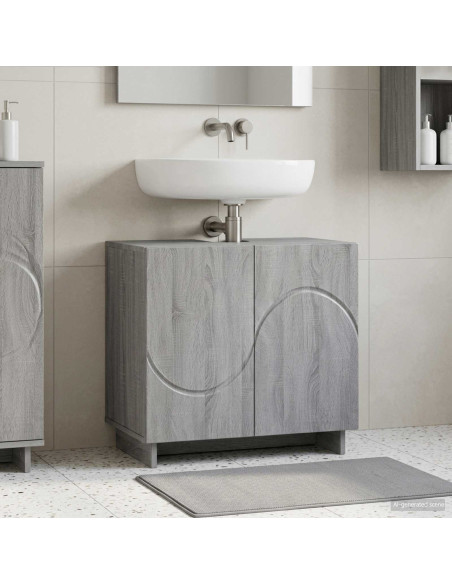 Mobile da bagno Sonoma grigio 60 x 41 x 58 cm