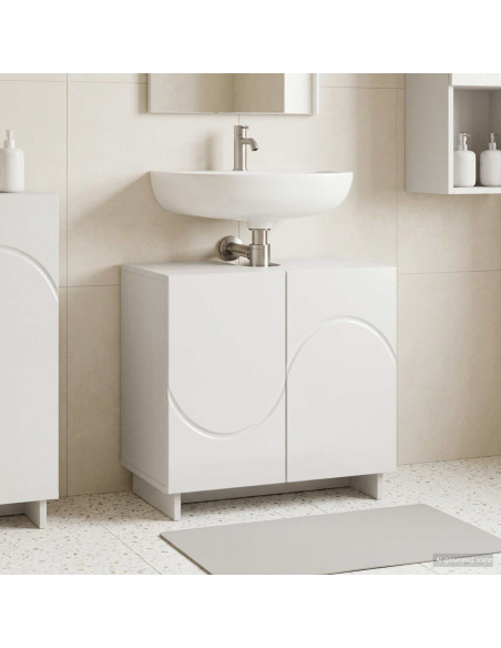 Mobile da bagno Bianco Lucido 60 x 41 x 58 cm
