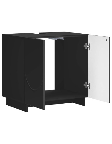 Mobile da bagno Nero 60 x 41 x 58 cm Legno ingegnerizzato
