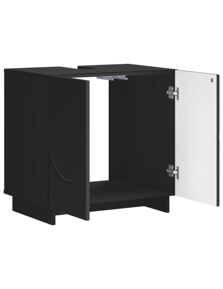 Mobile da bagno Nero 60 x 41 x 58 cm Legno ingegnerizzato