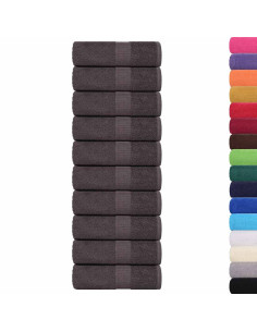 Asciugamani FROGN 10 pz Antracite 30x30 cm 360 g/m²