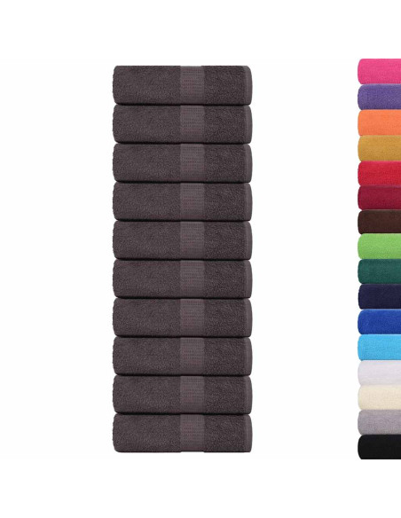 Asciugamani FROGN 10 pz Antracite 30x30 cm 360 g/m²