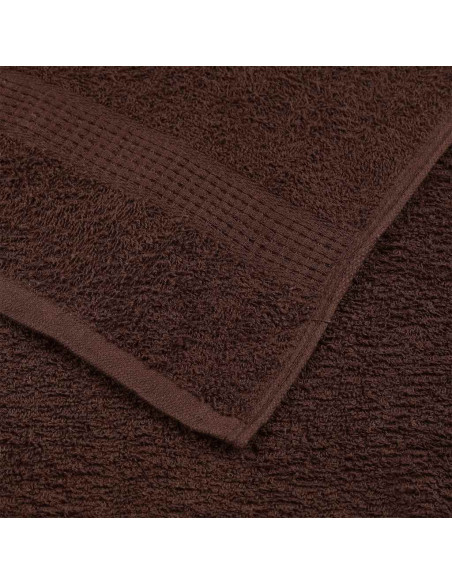 Asciugamani FROGN 10 pz Marrone 30x30 cm 360 g/m²