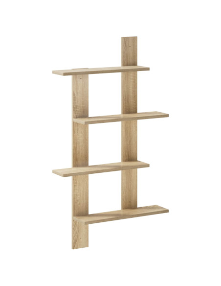 Scaffale da parete Rovere Sonoma 61 x 13,5 x 88 cm