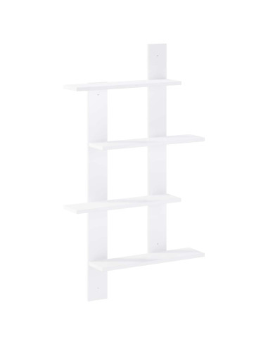 Scaffale da parete Bianco 61 x 13,5 x 105 cm