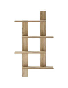 Scaffale da parete Rovere Sonoma 61 x 13,5 x 88 cm 2