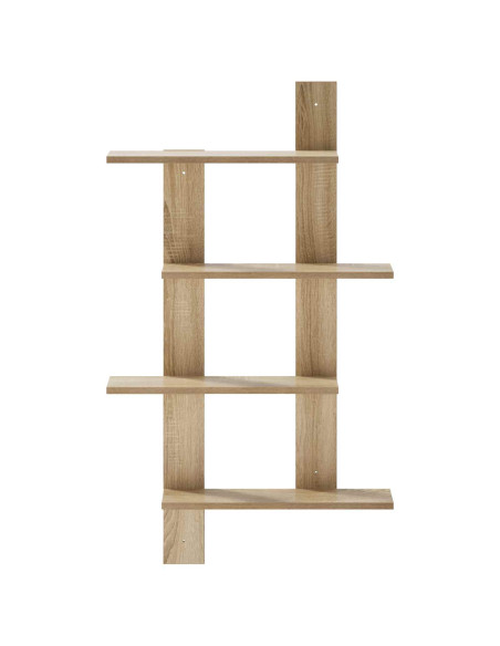 Scaffale da parete Rovere Sonoma 61 x 13,5 x 88 cm