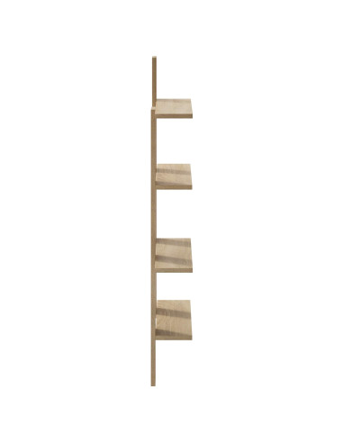 Scaffale da parete Rovere Sonoma 61 x 13,5 x 88 cm