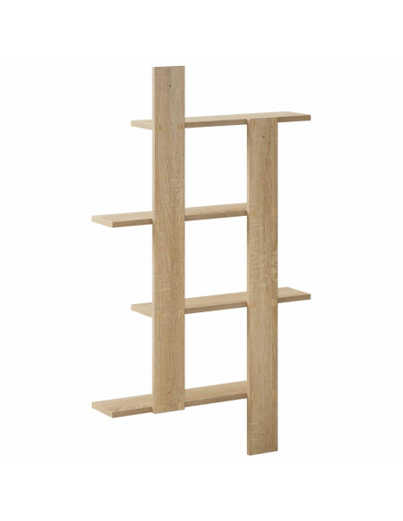 Scaffale da parete Rovere Sonoma 61 x 13,5 x 88 cm