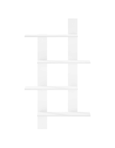 Scaffale da parete Bianco 61 x 13,5 x 105 cm