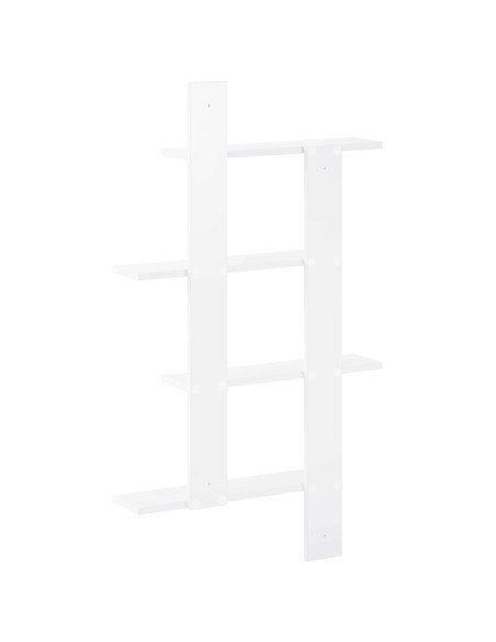 Scaffale da parete Bianco 61 x 13,5 x 105 cm