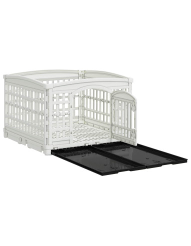 Parco giochi per cani a 4 pannelli 177,5 x 154,5 x 112 cm