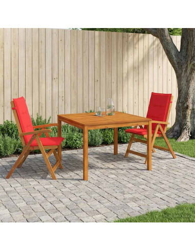 Set da pranzo da giardino 3 pezzi 3 pz Naturale