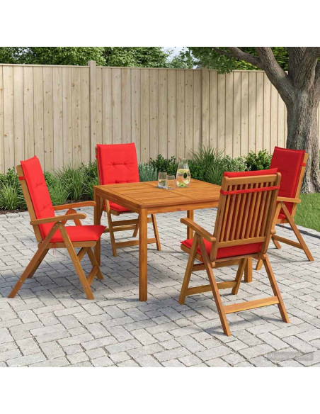 Set da pranzo da giardino 5 pezzi 5 pz Naturale