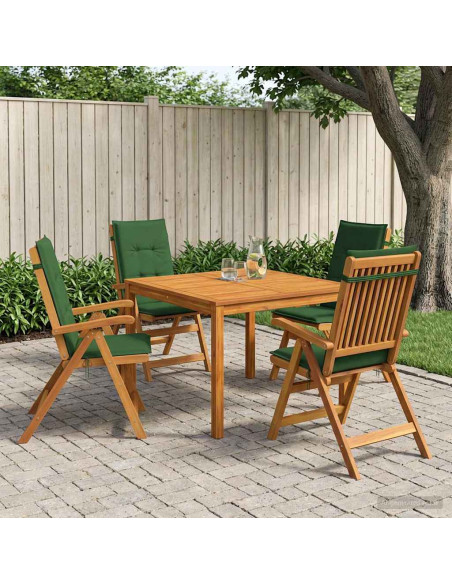 Set da pranzo da giardino 5 pezzi 5 pz Naturale