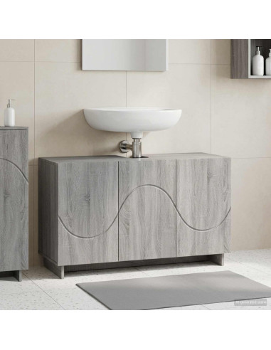 Mobile da bagno Sonoma grigio 101 x 41 x 58 cm