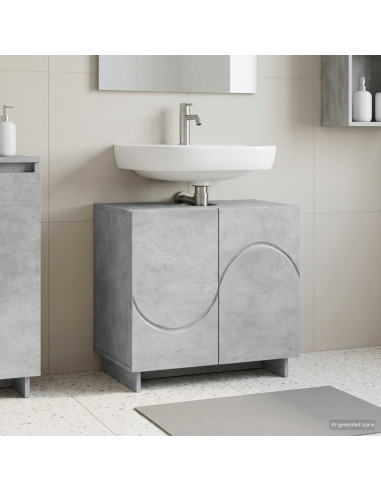 Mobile da bagno Grigio Cemento 60 x 41 x 58 cm