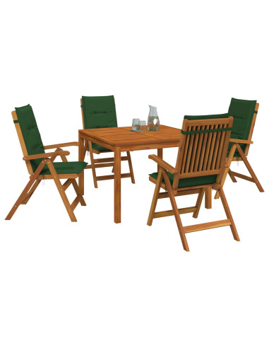 Set da pranzo da giardino 5 pezzi 5 pz Naturale