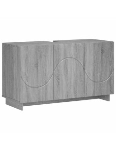 Mobile da bagno Sonoma grigio 101 x 41 x 58 cm 2