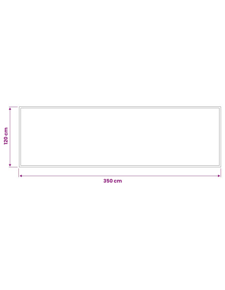 Tappetino Grigio Chiaro 400 x 120 cm 100% Poliammide