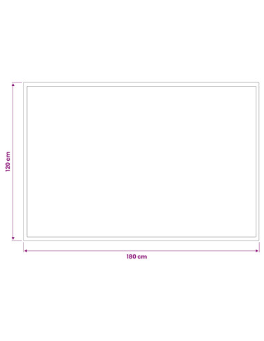 Tappetino Grigio Chiaro 180 x 120 cm 100% Poliammide