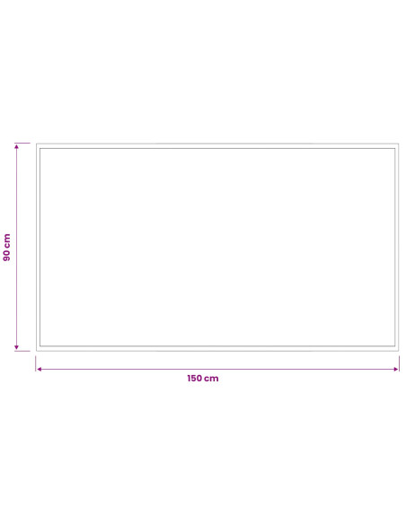 Tappetino Grigio Chiaro 150 x 90 cm 100% Poliammide Lavabile