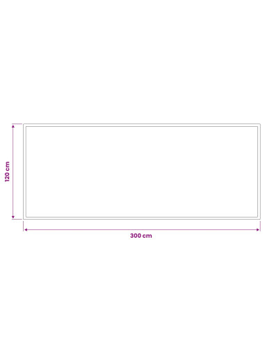 Tappetino Grigio Chiaro 300 x 120 cm 100% Poliammide