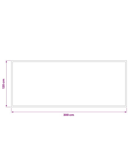 Tappetino Grigio Chiaro 300 x 120 cm 100% Poliammide