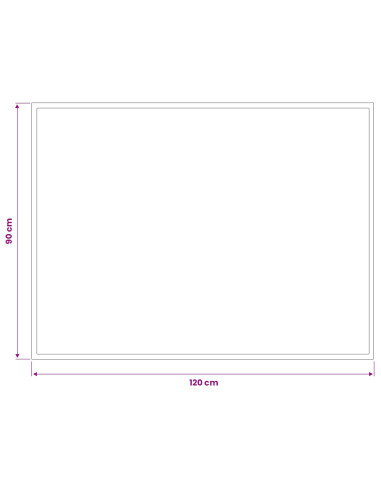 Tappetino Grigio Chiaro 120 x 90 cm 100% Poliammide