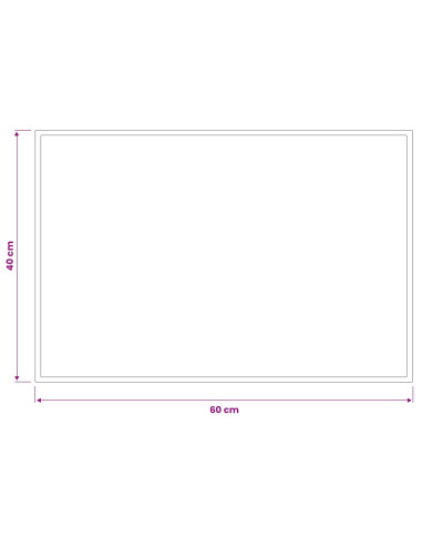 Tappetino Grigio Chiaro 60 x 40 cm 100% Poliammide
