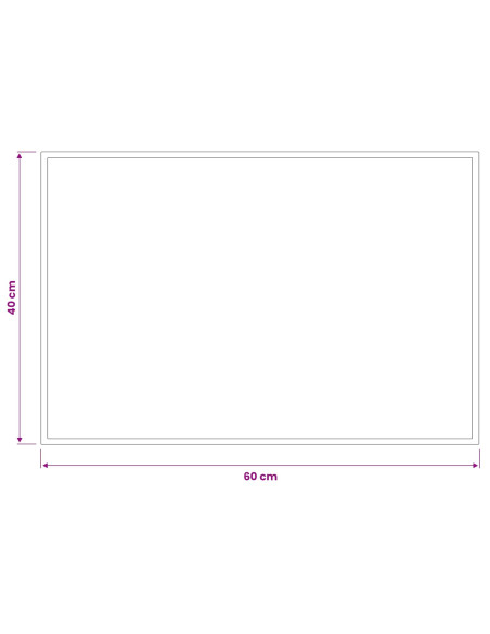 Tappetino Grigio Chiaro 60 x 40 cm 100% Poliammide