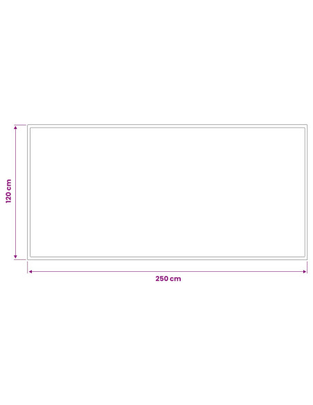 Tappetino Grigio Chiaro 250 x 120 cm 100% Poliammide