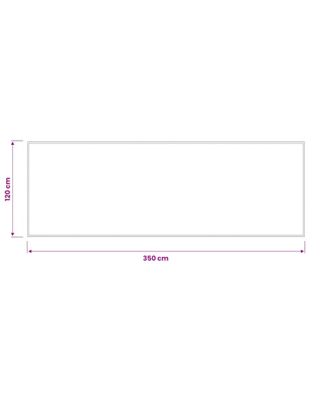 Tappetino Grigio Chiaro 350 x 120 cm 100% Poliammide