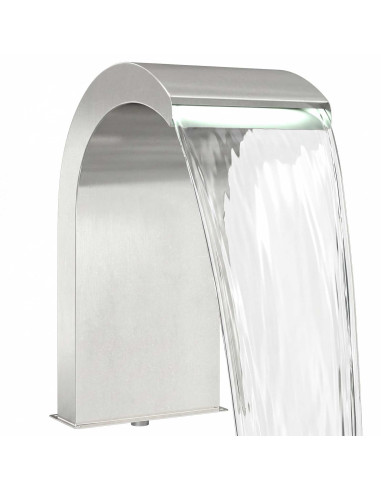 Cascata da Piscina con Luce LED Acciaio Inox 304