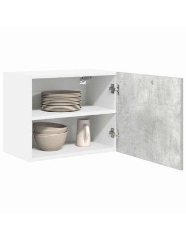 Armadio pensile Grigio Cemento e Bianco 50 x 31 x 40 cm