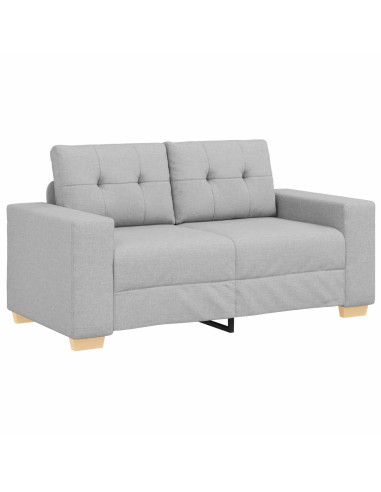 Divano a due posti Grigio Nuvola 160 cm Tessuto