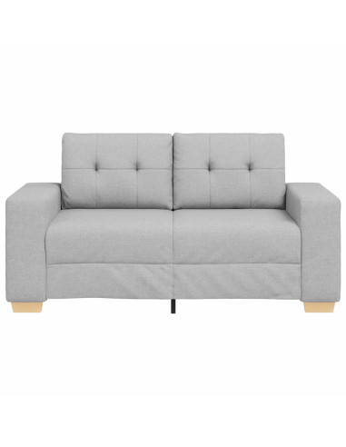 Divano a due posti Grigio Nuvola 160 cm Tessuto