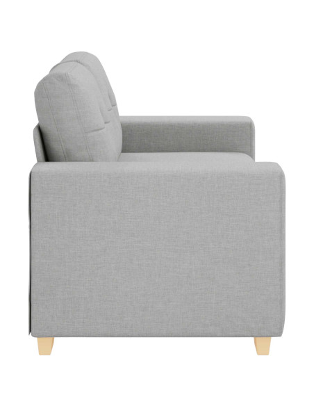 Divano a due posti Grigio Nuvola 160 cm Tessuto